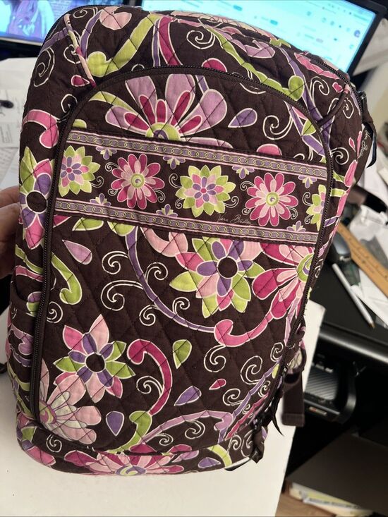 Vera Bradley Campus Tech Backpack Winter Berry EUC main image 15